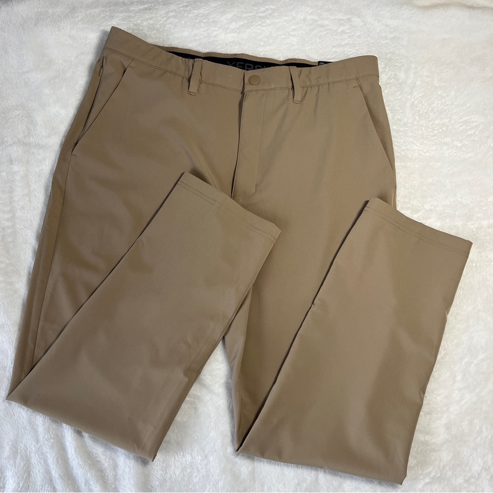 Xersion Golf Pants Woven Open Bottom Heritage Khaki Men’s Size 36 x 30 New w/Tag